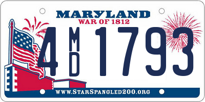 MD license plate 4MD1793