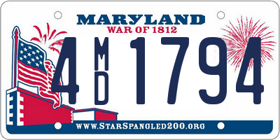 MD license plate 4MD1794