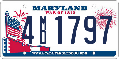 MD license plate 4MD1797