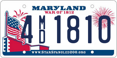 MD license plate 4MD1810