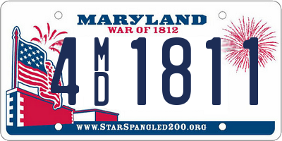 MD license plate 4MD1811