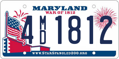 MD license plate 4MD1812