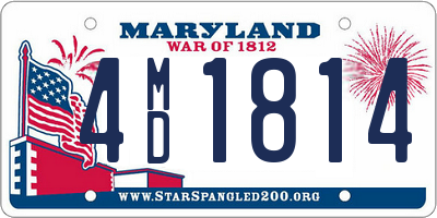 MD license plate 4MD1814