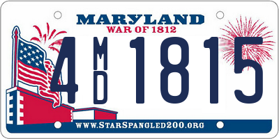 MD license plate 4MD1815