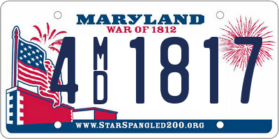 MD license plate 4MD1817