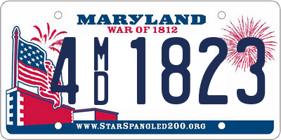 MD license plate 4MD1823