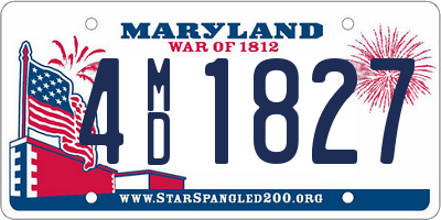 MD license plate 4MD1827