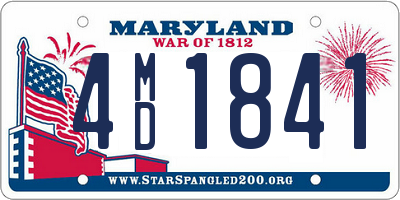 MD license plate 4MD1841