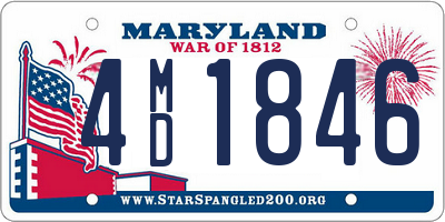 MD license plate 4MD1846