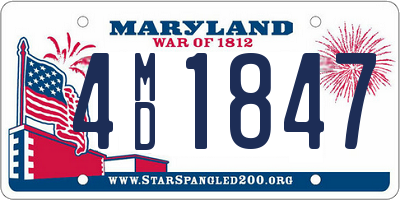 MD license plate 4MD1847