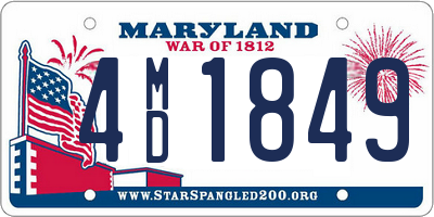 MD license plate 4MD1849