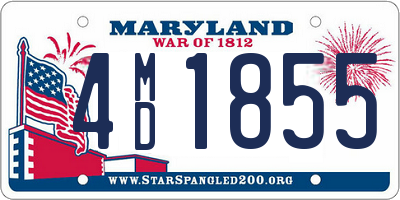 MD license plate 4MD1855