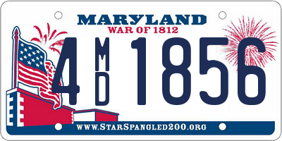 MD license plate 4MD1856