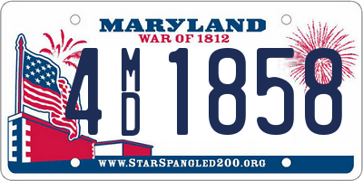 MD license plate 4MD1858