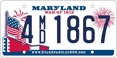 MD license plate 4MD1867