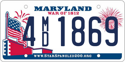 MD license plate 4MD1869