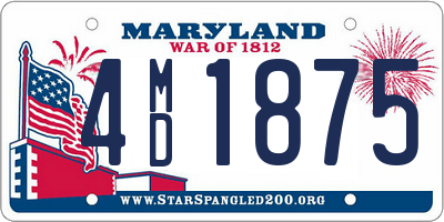 MD license plate 4MD1875