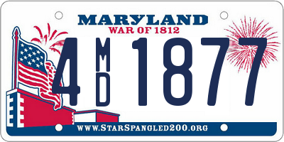 MD license plate 4MD1877