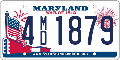 MD license plate 4MD1879