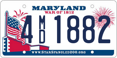 MD license plate 4MD1882