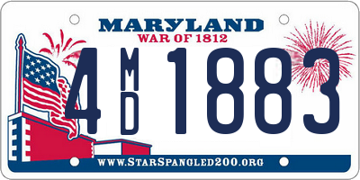 MD license plate 4MD1883