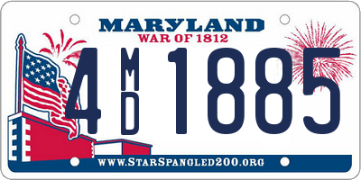 MD license plate 4MD1885