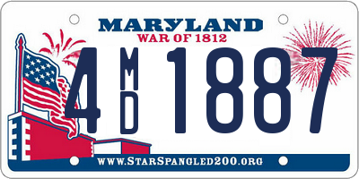 MD license plate 4MD1887