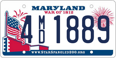 MD license plate 4MD1889