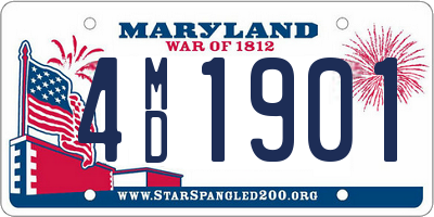 MD license plate 4MD1901