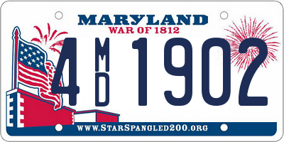 MD license plate 4MD1902