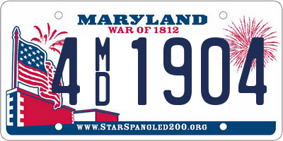 MD license plate 4MD1904