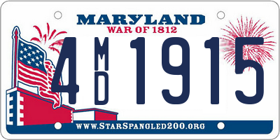 MD license plate 4MD1915