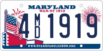 MD license plate 4MD1919