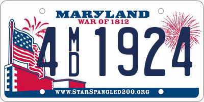 MD license plate 4MD1924