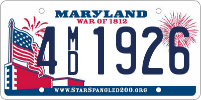 MD license plate 4MD1926