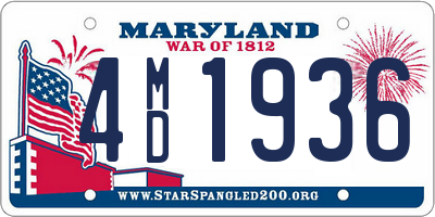 MD license plate 4MD1936