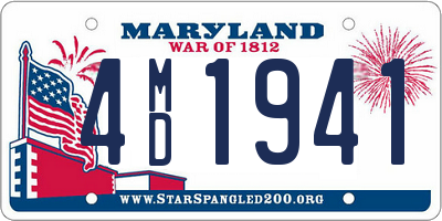 MD license plate 4MD1941