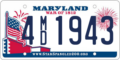 MD license plate 4MD1943