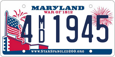 MD license plate 4MD1945