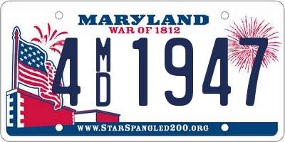 MD license plate 4MD1947