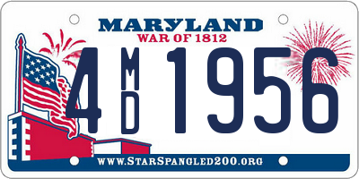 MD license plate 4MD1956