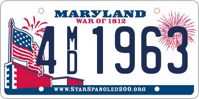 MD license plate 4MD1963