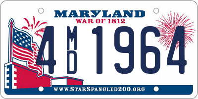 MD license plate 4MD1964