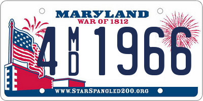 MD license plate 4MD1966