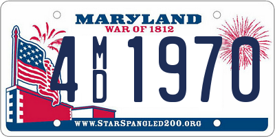 MD license plate 4MD1970