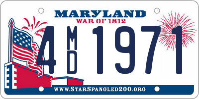 MD license plate 4MD1971