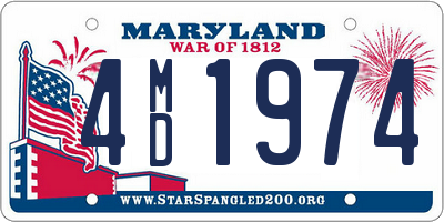 MD license plate 4MD1974