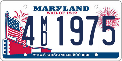 MD license plate 4MD1975