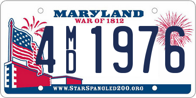 MD license plate 4MD1976