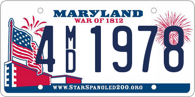 MD license plate 4MD1978